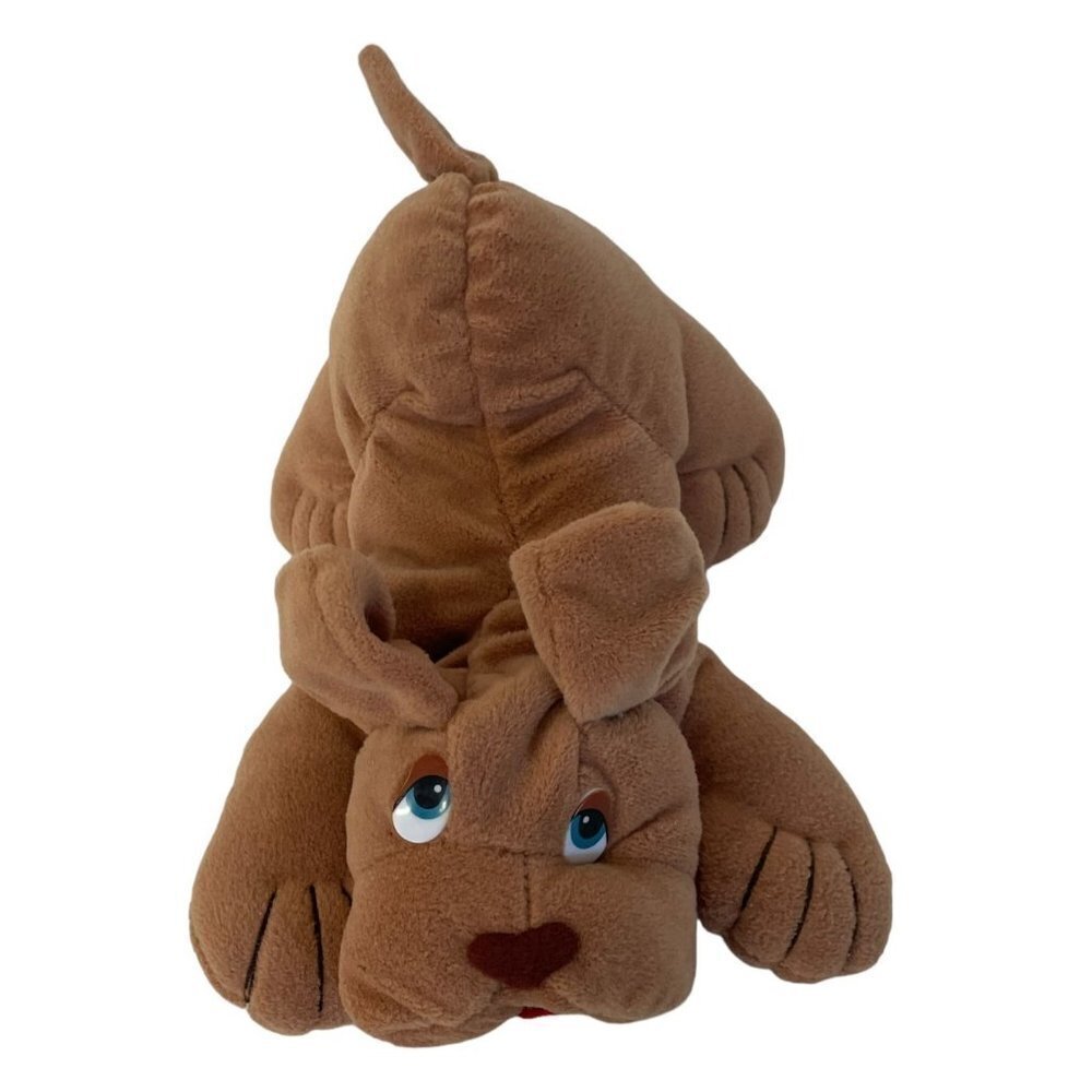 Prestige Toy Group Lil Ripples Dog Plush 1985 Brown Vintage 7" Wrinkled Puppy